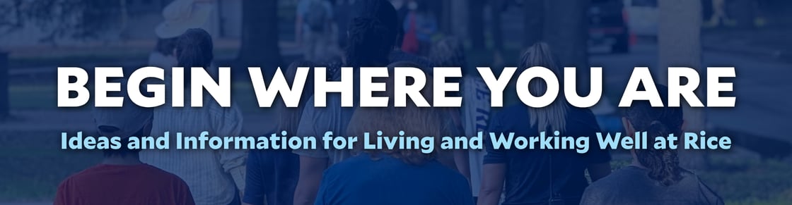 Begin Where You Are