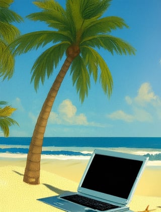tree with laptop