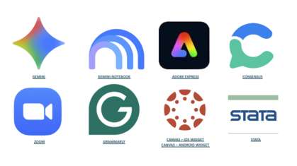Software and service logos.